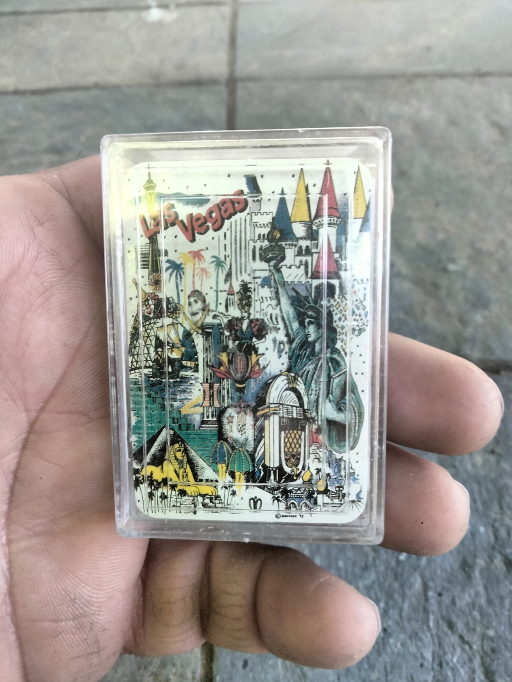 Mini Deck of PLAYING CARDS LAS VEGAS Strip LANDMARKS SIGHTS Souvenir 2.5" poker